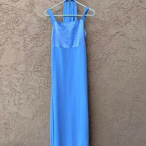 Sky blue papell boutique evening or prom dress